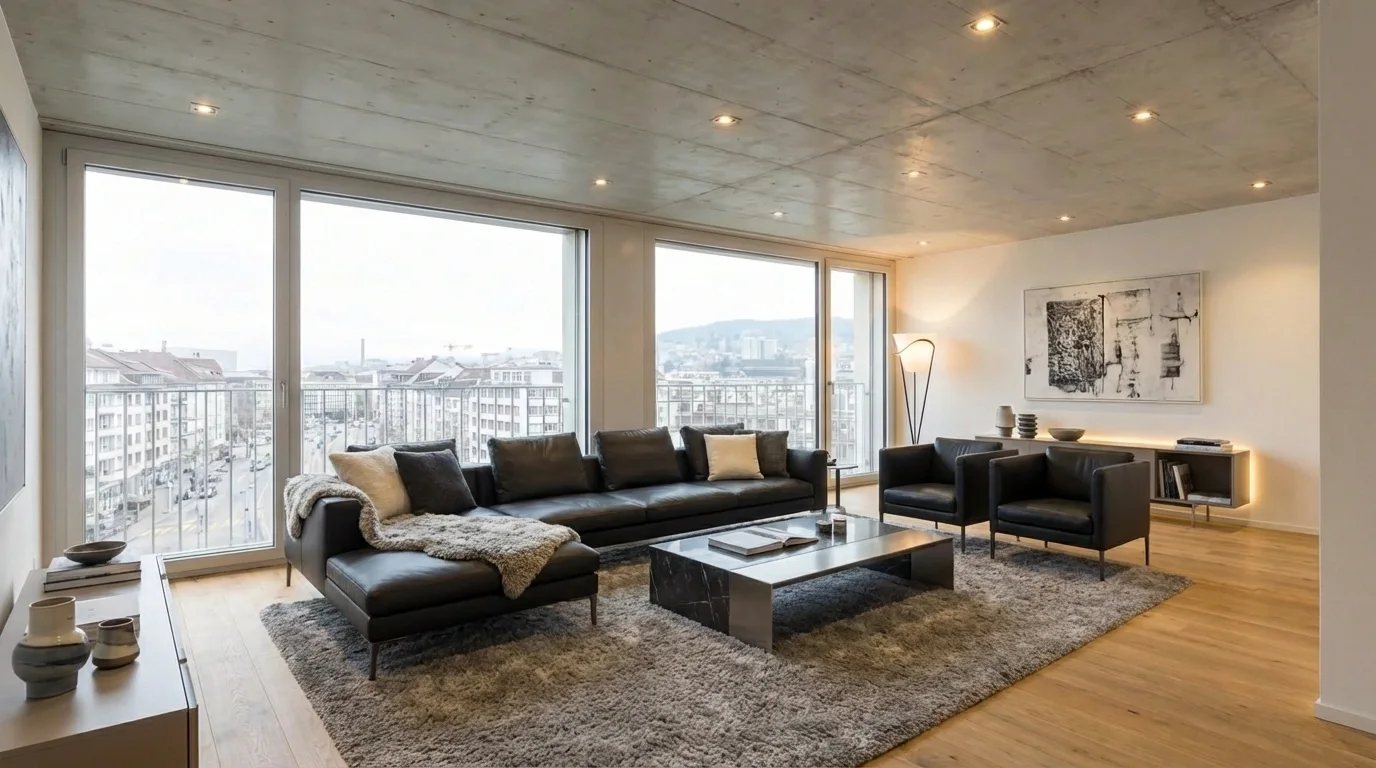 deuxième aménagement en salon moderne