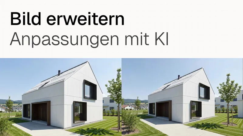 Bild erweitern — Anpassungen mit KI