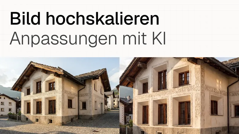 Bild hochskalieren — Anpassungen mit KI